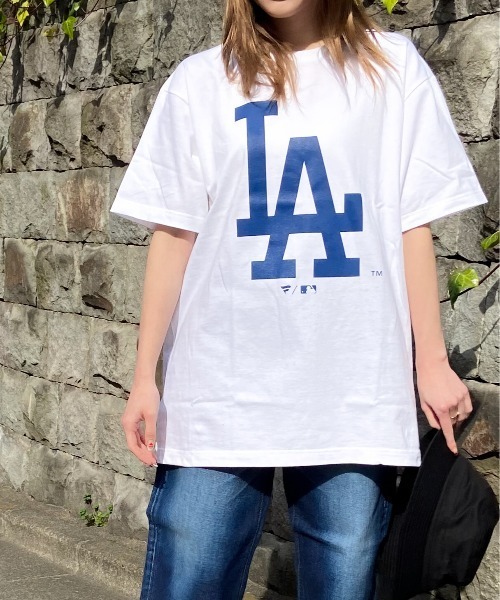 Fanatics(ファナティクス)の「Fanatics/ファナティクス ベースボールTシャツ"NY,LA"(Tシャツ/カットソー・メンズ・ホワイト系1/ホワイト系2・LARGE/MEDIUM/X-LARGE)」の4枚目の写真