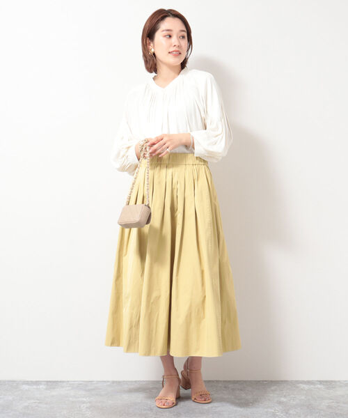 NOLLEY’S（ノーリーズ）の「◇【WEB限定】割繊シャンブレーブラウス（シャツ/ブラウス・レディース・ネイビー/オフホワイト/ライトグリーン/グレイッシュベージュ・FREE）」の19枚目の写真