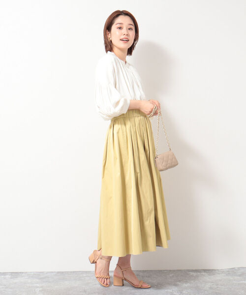 NOLLEY’S（ノーリーズ）の「◇【WEB限定】割繊シャンブレーブラウス（シャツ/ブラウス・レディース・ネイビー/オフホワイト/ライトグリーン/グレイッシュベージュ・FREE）」の18枚目の写真