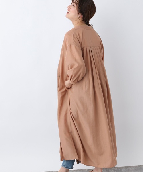 GLOBAL WORK（グローバルワーク）の「快適ハオリシャツ７袖ワンピ―ス/273080（シャツワンピース・レディース・ブルー/グリーン/アイボリー/オレンジ系その他3・MEDIUM/LARGE）」の11枚目の写真