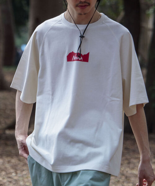 NANGA（ナンガ）の「【NANGA/ナンガ】オーバーサイズ バックプリント別注ラグランTシャツ（Tシャツ/カットソー・メンズ・ホワイト/ブラック/オリーブ・MEDIUM）」の21枚目の写真