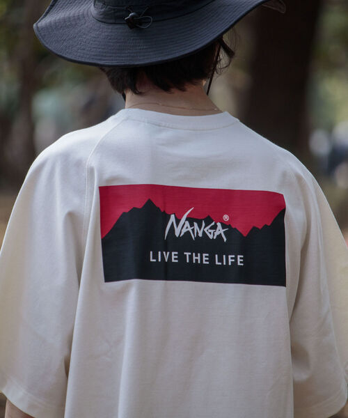 NANGA（ナンガ）の「【NANGA/ナンガ】オーバーサイズ バックプリント別注ラグランTシャツ（Tシャツ/カットソー・メンズ・ホワイト/ブラック/オリーブ・MEDIUM）」の15枚目の写真