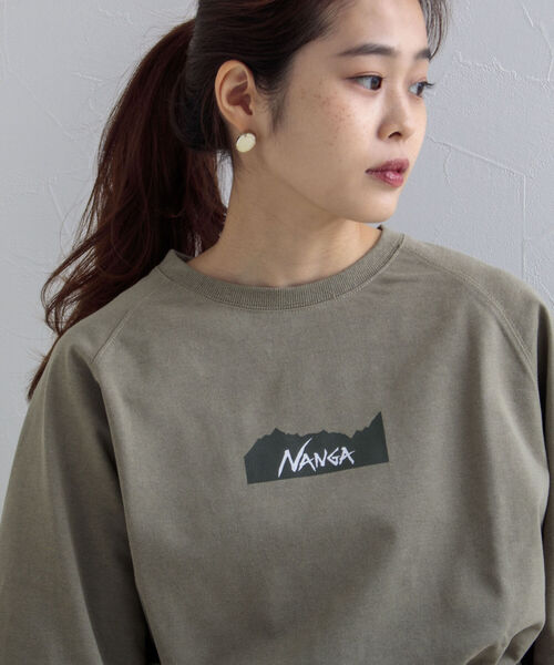NANGA（ナンガ）の「【NANGA/ナンガ】オーバーサイズ バックプリント別注ラグランTシャツ（Tシャツ/カットソー・メンズ・ホワイト/ブラック/オリーブ・MEDIUM）」の19枚目の写真