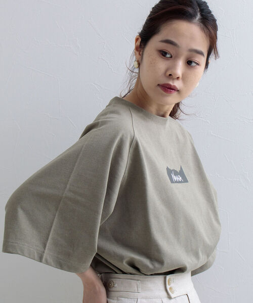 NANGA（ナンガ）の「【NANGA/ナンガ】オーバーサイズ バックプリント別注ラグランTシャツ（Tシャツ/カットソー・メンズ・ホワイト/ブラック/オリーブ・MEDIUM）」の9枚目の写真