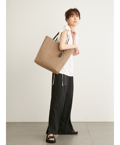 emmi（エミ）の「【emmi atelier】雑材トートバッグ（トートバッグ