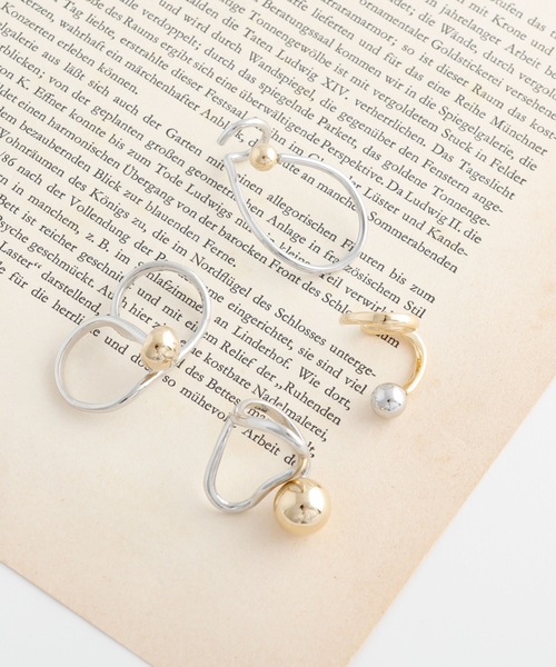 JewCas（ジュアキャス）の「JewCas コンビカラー　シンプル　ベーシック　リング[JC4140]（リング・レディース・シルバー×ゴールド・FREE）」の7枚目の写真