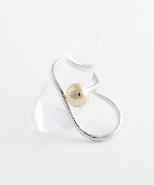 JewCas（ジュアキャス）の「JewCas コンビカラー　シンプル　ベーシック　リング[JC4140]（リング・レディース・シルバー×ゴールド・FREE）」の5枚目の写真