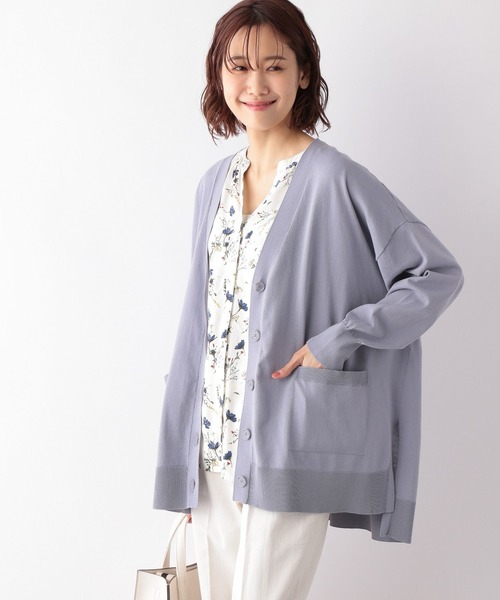 GLOBAL WORK(グローバルワーク)の「洗えるサラサラカーデ/269063(カーディガン/ボレロ・レディース・ブルー/ブラック/グリーン系その他3/パープル系その他7/オフホワイト・MEDIUM/LARGE)」の5枚目の写真