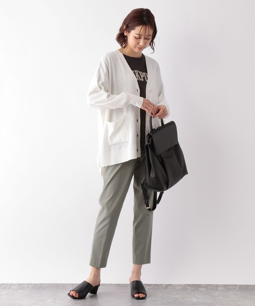 GLOBAL WORK(グローバルワーク)の「洗えるサラサラカーデ/269063(カーディガン/ボレロ・レディース・ブルー/ブラック/グリーン系その他3/パープル系その他7/オフホワイト・MEDIUM/LARGE)」の7枚目の写真