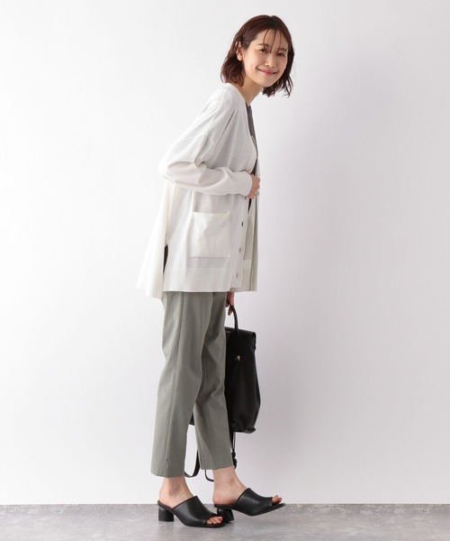 GLOBAL WORK(グローバルワーク)の「洗えるサラサラカーデ/269063(カーディガン/ボレロ・レディース・ブルー/ブラック/グリーン系その他3/パープル系その他7/オフホワイト・MEDIUM/LARGE)」の8枚目の写真