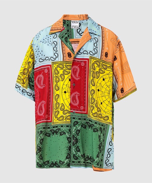 MARCELO BURLON(マルセロ・バーロン)の「ALL OVER BANDANA HAWAII SHIRT(シャツ/ブラウス・メンズ・レッド系その他・M/L)」の1枚目の写真