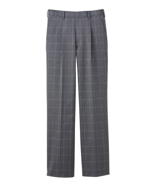 EASTBOY(イーストボーイ)の「【Mens 綿ストレッチ チェックパンツ】 セール 制服 高校生 中学生 メンズ(その他パンツ・キッズ・グレー系その他6/グレー系その他・L)」の1枚目の写真