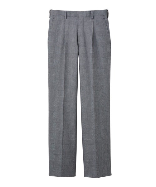 EASTBOY(イーストボーイ)の「【Mens 綿ストレッチ チェックパンツ】 セール 制服 高校生 中学生 メンズ(その他パンツ・キッズ・グレー系その他6/グレー系その他・L)」の2枚目の写真