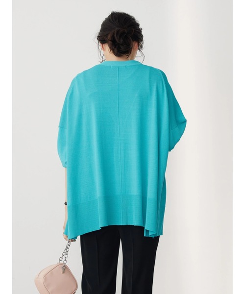 AMERICAN HOLIC（アメリカンホリック）の「接触冷感ミディニットカーディガン（カーディガン/ボレロ・レディース・アイボリー/ライトイエロー/サックスブルー/ブルー/ネイビー・M/L）」の13枚目の写真