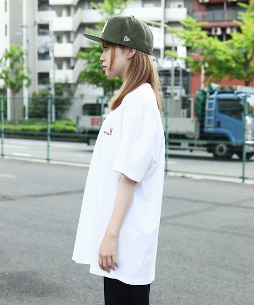tシャツ 「carhartt WIP/カーハートダブリューアイピー」 AMERICAN SCRIPT ワンポイント刺繍ロゴ ショートスリーブTシャツ carhartt WIP/カーハートダブリューアイピー] AMERICAN SCRIPT
