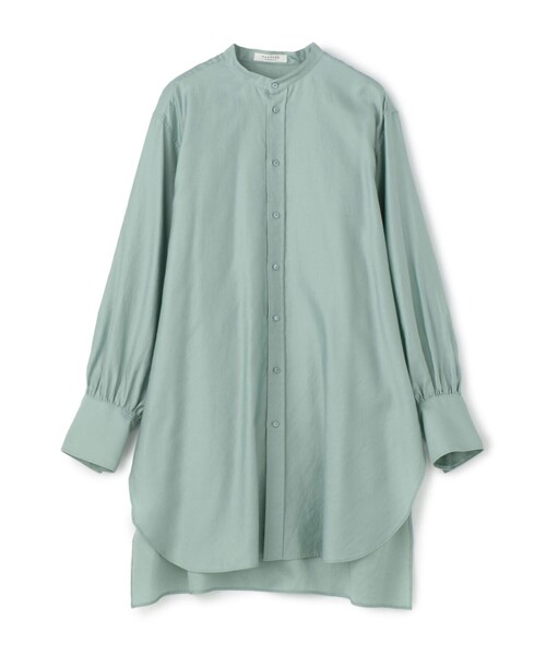 TOMORROWLAND (トゥモローランド)の「コットンモールスキン バンドカラーチュニックシャツ(シャツ/ブラウス・レディース・ホワイト/ベージュ/ライトグリーン/オレンジ/ライトパープル/ライトブルー・36)」の4枚目の写真