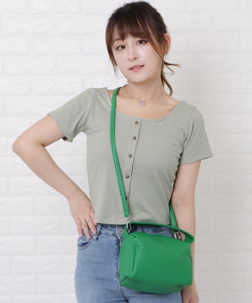 Lace Ladies(レースレディース)の「ワンハンドル2wayミニバッグ(ショルダーバッグ・レディース・ベージュ/オレンジ/ブラウン/グリーン/ブラック・FREE)」の21枚目の写真