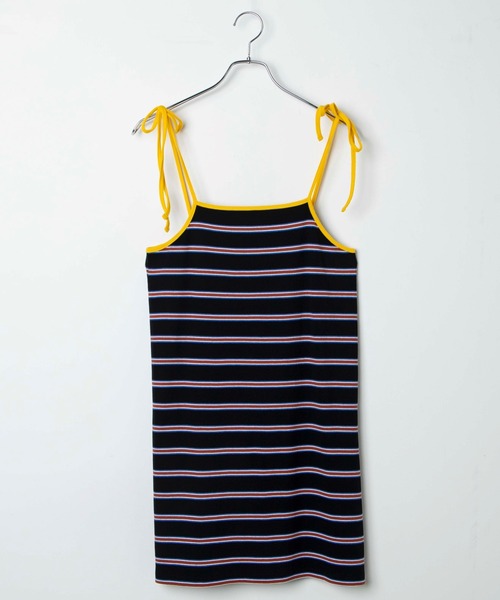 WEGO（ウィゴー）の「WEGO/【2点セット】リブキャミワンピース（ワンピース・レディース・ブラック/グリーン/イエロー・FREE）」の16枚目の写真