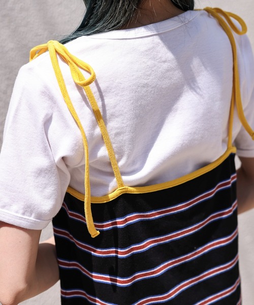 WEGO（ウィゴー）の「WEGO/【2点セット】リブキャミワンピース（ワンピース・レディース・ブラック/グリーン/イエロー・FREE）」の14枚目の写真