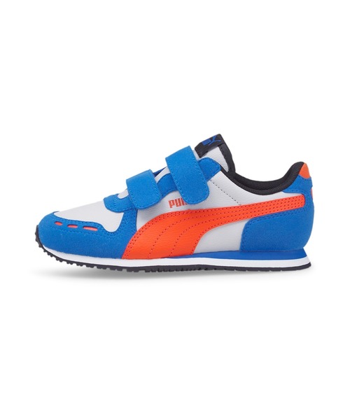 PUMA(プーマ)の「PUMA プーマ キッズ カバナレーサー SL 20 V スニーカー 17-21cm(スニーカー・キッズ・ホワイト/ホワイト×ブルー/ブラック×ピンク・17.0cm/18.0cm/19.0cm/20.0cm/21.0cm)」の2枚目の写真