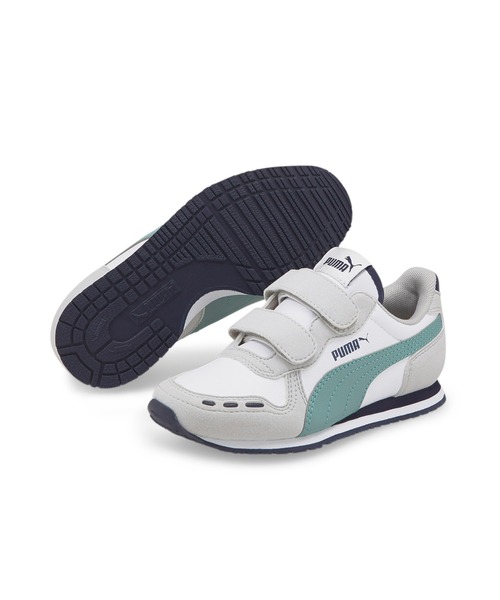 PUMA(プーマ)の「PUMA プーマ キッズ カバナレーサー SL 20 V スニーカー 17-21cm(スニーカー・キッズ・ホワイト/ホワイト×ブルー/ブラック×ピンク・17.0cm/18.0cm/19.0cm/20.0cm/21.0cm)」の6枚目の写真