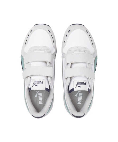 PUMA(プーマ)の「PUMA プーマ キッズ カバナレーサー SL 20 V スニーカー 17-21cm(スニーカー・キッズ・ホワイト/ホワイト×ブルー/ブラック×ピンク・17.0cm/18.0cm/19.0cm/20.0cm/21.0cm)」の10枚目の写真
