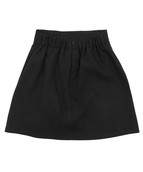 Figments（フィグメンツ）の「ダブルボタンプリーツミニスカート（スカート・レディース・ブラック・FREE）」の2枚目の写真
