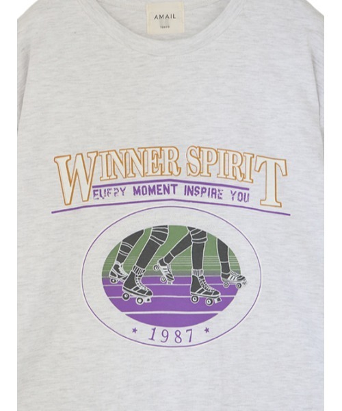 AMAIL(アマイル)の「Skate vintage cloth(Tシャツ/カットソー・レディース・ホワイト/イエロー・FREE)」の13枚目の写真