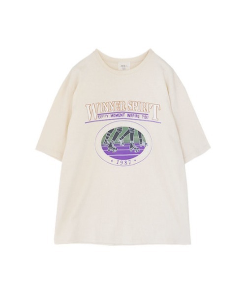 AMAIL(アマイル)の「Skate vintage cloth(Tシャツ/カットソー・レディース・ホワイト/イエロー・FREE)」の10枚目の写真