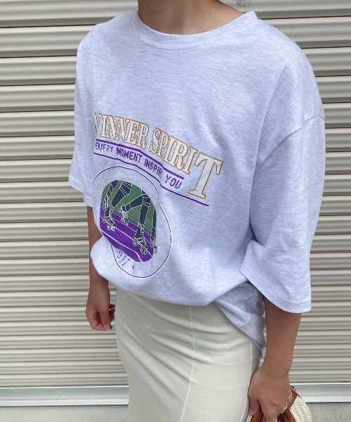 AMAIL(アマイル)の「Skate vintage cloth(Tシャツ/カットソー・レディース・ホワイト/イエロー・FREE)」の16枚目の写真