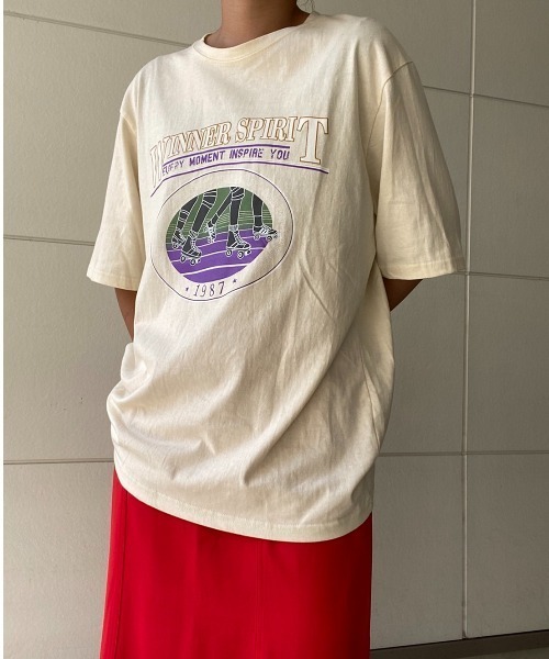 AMAIL(アマイル)の「Skate vintage cloth(Tシャツ/カットソー・レディース・ホワイト/イエロー・FREE)」の18枚目の写真