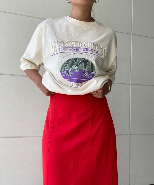 AMAIL(アマイル)の「Skate vintage cloth(Tシャツ/カットソー・レディース・ホワイト/イエロー・FREE)」の19枚目の写真