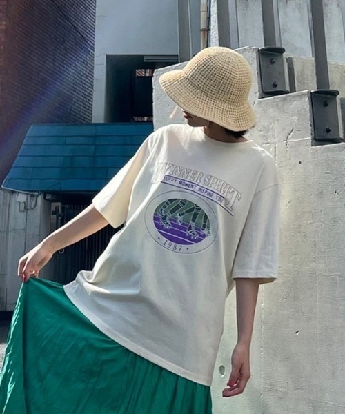 AMAIL(アマイル)の「Skate vintage cloth(Tシャツ/カットソー・レディース・ホワイト/イエロー・FREE)」の20枚目の写真