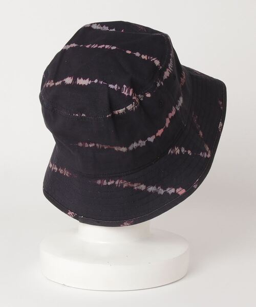 ALLSAINTS(オールセインツ)の「TIEDYE STRIPE BUCKET HAT | TIEDYE ストライプ バケット ハット(ハット・メンズ・ブラック・ONE SIZE)」の6枚目の写真