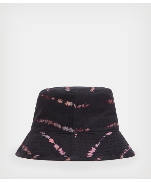 ALLSAINTS(オールセインツ)の「TIEDYE STRIPE BUCKET HAT | TIEDYE ストライプ バケット ハット(ハット・メンズ・ブラック・ONE SIZE)」の5枚目の写真