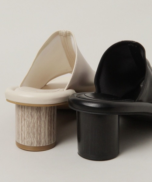 RAGEBLUE（レイジブルー）の「ソフトレザーヒールサンダル（サンダル・レディース・ブラック/ホワイト・LARGE/MEDIUM/SMALL）」の9枚目の写真