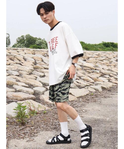 CRAFT STANDARD BOUTIQUE（クラフトスタンダードブティック）の「16/-OE天竺リンガーBIG-TEE　＊（Tシャツ/カットソー・メンズ・ブルー/ネイビー/ブラック・L/M/LL）」の18枚目の写真