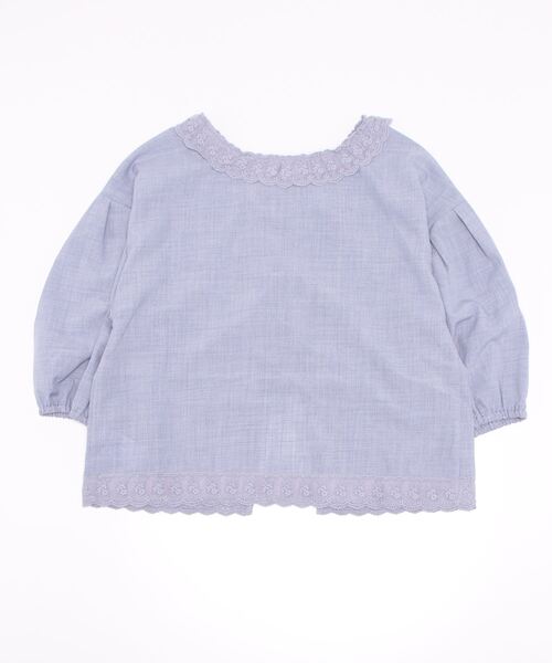 axes femme(アクシーズファム)の「ダブルリボンブラウスカーディガン(シャツ/ブラウス・レディース・ネイビー/グレイッシュベージュ/サックスブルー・FREE)」の7枚目の写真