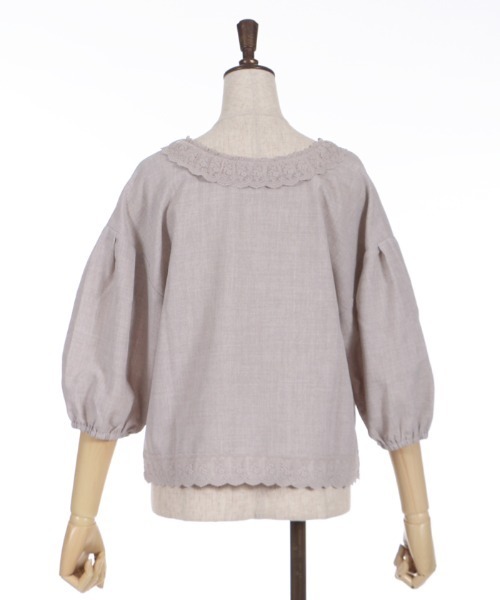 axes femme(アクシーズファム)の「ダブルリボンブラウスカーディガン(シャツ/ブラウス・レディース・ネイビー/グレイッシュベージュ/サックスブルー・FREE)」の11枚目の写真