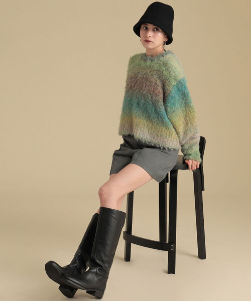 Ray BEAMS(レイビームス)の「Ray BEAMS / ウール チューリップ ハット(ハット・レディース・ブラック/ブラウン・ONE SIZE)」の5枚目の写真