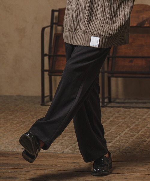 CAMBIO(カンビオ)の「mp10215-Melton Wide Easy Pants イージーパンツ(その他パンツ・メンズ・アイボリー/カーキ/ブラック・M/L)」の14枚目の写真