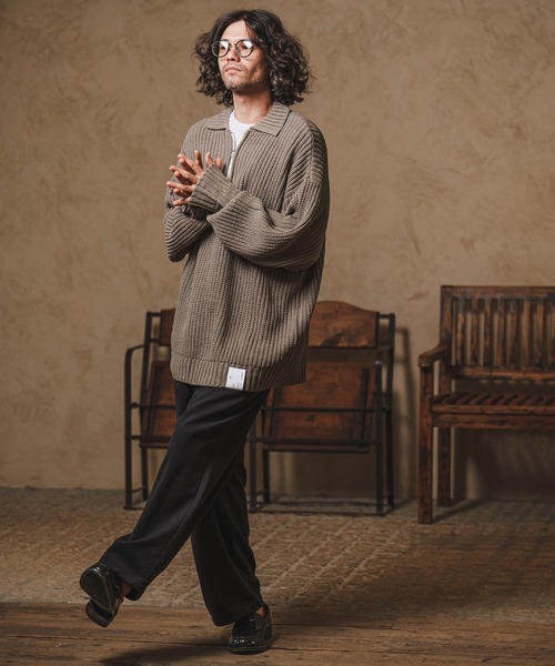 CAMBIO(カンビオ)の「mp10215-Melton Wide Easy Pants イージーパンツ(その他パンツ・メンズ・アイボリー/カーキ/ブラック・M/L)」の18枚目の写真