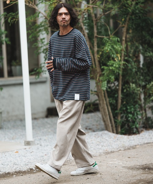 CAMBIO(カンビオ)の「mp10215-Melton Wide Easy Pants イージーパンツ(その他パンツ・メンズ・アイボリー/カーキ/ブラック・M/L)」の16枚目の写真