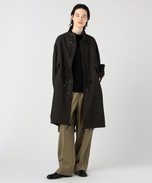TOMORROWLAND （トゥモローランド）の「コットンダブルクロス モッズコート（モッズコート・レディース・チャコールグレー/ベージュ・36）」の3枚目の写真