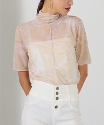 Settimissimo | マーブル柄アウトシームシアープルオーバー(Tシャツ/カットソー)