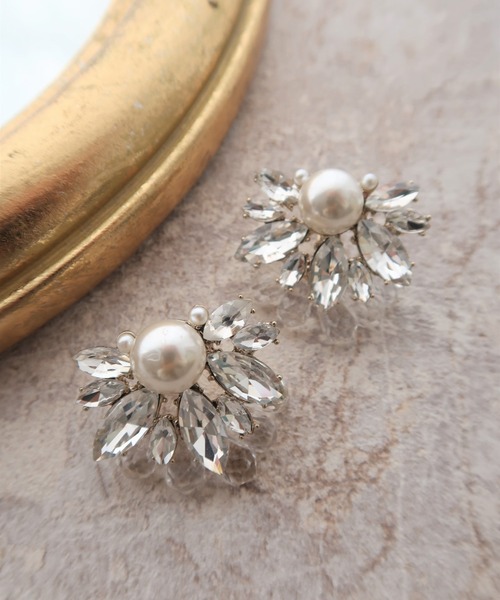 Placebo（プラシーボ）の「シャルム パールビジューイヤリング（イヤリング・レディース・クリア・FREE）」の5枚目の写真