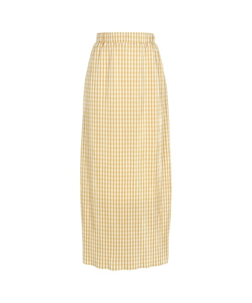 KOBE LETTUCE(コウベレタス)の「セルフカットOKチェック柄スカート(スカート・レディース・イエロー/グリーン/ブラック・FREE)」の3枚目の写真