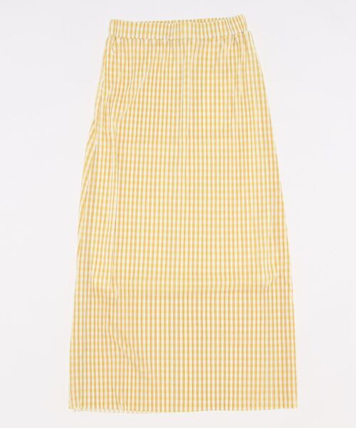 KOBE LETTUCE(コウベレタス)の「セルフカットOKチェック柄スカート(スカート・レディース・イエロー/グリーン/ブラック・FREE)」の4枚目の写真