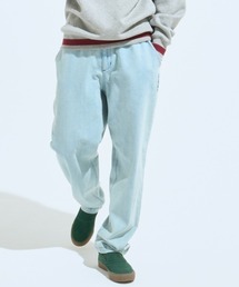 QUIKSILVER/クイックシルバー デニムパンツ ワイドデニム/テーパード ワンポイント 刺繍ロゴ QPT225071