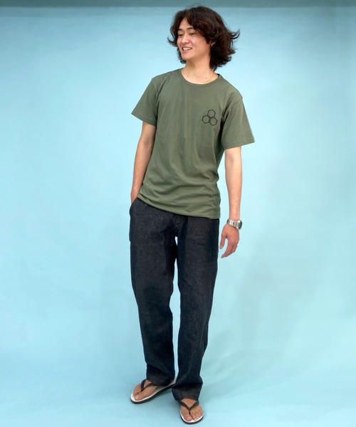 Quiksilver(クイックシルバー)の「QUIKSILVER/クイックシルバー デニムパンツ ワイドデニム/テーパード ワンポイント 刺繍ロゴ QPT225071(デニムパンツ・メンズ・ブラック/ブルー・M/L)」の9枚目の写真